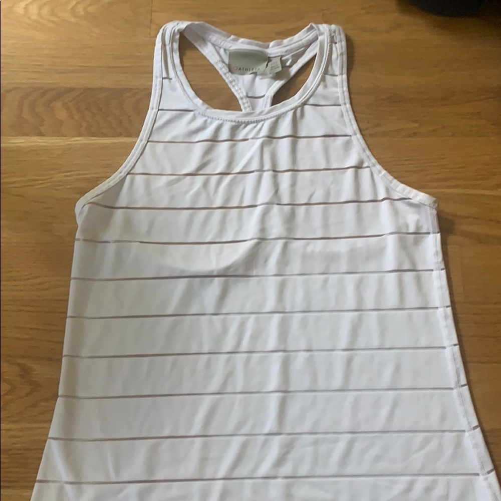 Athletes High Neck Chi Striped Tank